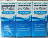 NEW 24 Pack Bausch &amp; Lomb Advanced Eye Relief Dry Eye Lubricant Eye Drop... - £62.75 GBP