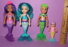 Barbie Chelsea Mermaid Baby Dreamtopia Doll Toddler Lot Boy Teal Purple Green - £19.67 GBP