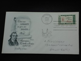 1961 Give Me Liberty or Give Me Death First Day Issue Envelope American ... - $2.50