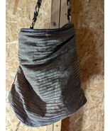 dana buchman purse with leather accent and chain &amp; leather strap - €23,84 EUR