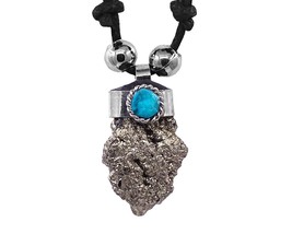 Mia Jewel Shop Natural Raw Rough Healing Gemstone Crystal Pendant Silver Metal C - £12.65 GBP