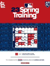 St. Louis Cardinals 2023 Spring Training Magnet Schedule Collectors Item  - £8.65 GBP