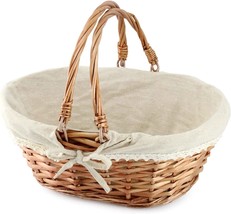 Cornucopia Wicker Basket With Handles (Natural Color), 13 X 10 X 6, And More. - £25.77 GBP