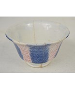 Spongeware Splatterware Red Blue Fruit Bowl 1830s Antique - €62,71 EUR