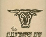 Golden Ox Restaurant Menu Denver Kansas City Stock Yards Washington DC  - £45.16 GBP