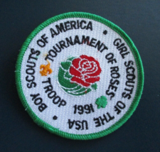 Boy Scouts Tournament Of Roses Troop 1991 Patch - £3.15 GBP