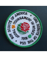 BOY SCOUTS TOURNAMENT OF ROSES TROOP 1991 PATCH - £3.12 GBP