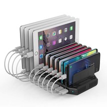 60W 10 Port Usb Charging Station Multiple Charger Station, Usb Organizer... - £71.06 GBP