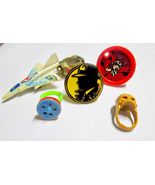 Lot of Plastic Toy Rings Dick Tracy Whistle &amp; More - $17.95