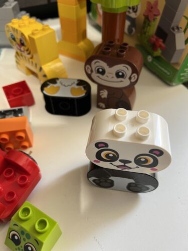 Lot 192 pc Lego Duplo Set Building Farm/zoo Animals blocks cars lot Todd... - $39.55