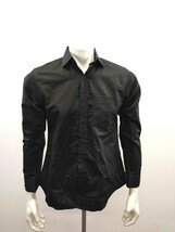 James Fashion Men&#39;s Button Up Dress Shirt Size Small Black Long Sleeve C... - €6,92 EUR