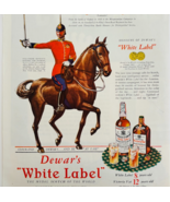 1940 Dewar&#39;s White Label Scotch Advertisement Military Officer Distiller... - $468.04 MXN