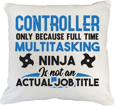 Make Your Mark Design Funny Controller White Pillow Cover for Technician... - £19.46 GBP+