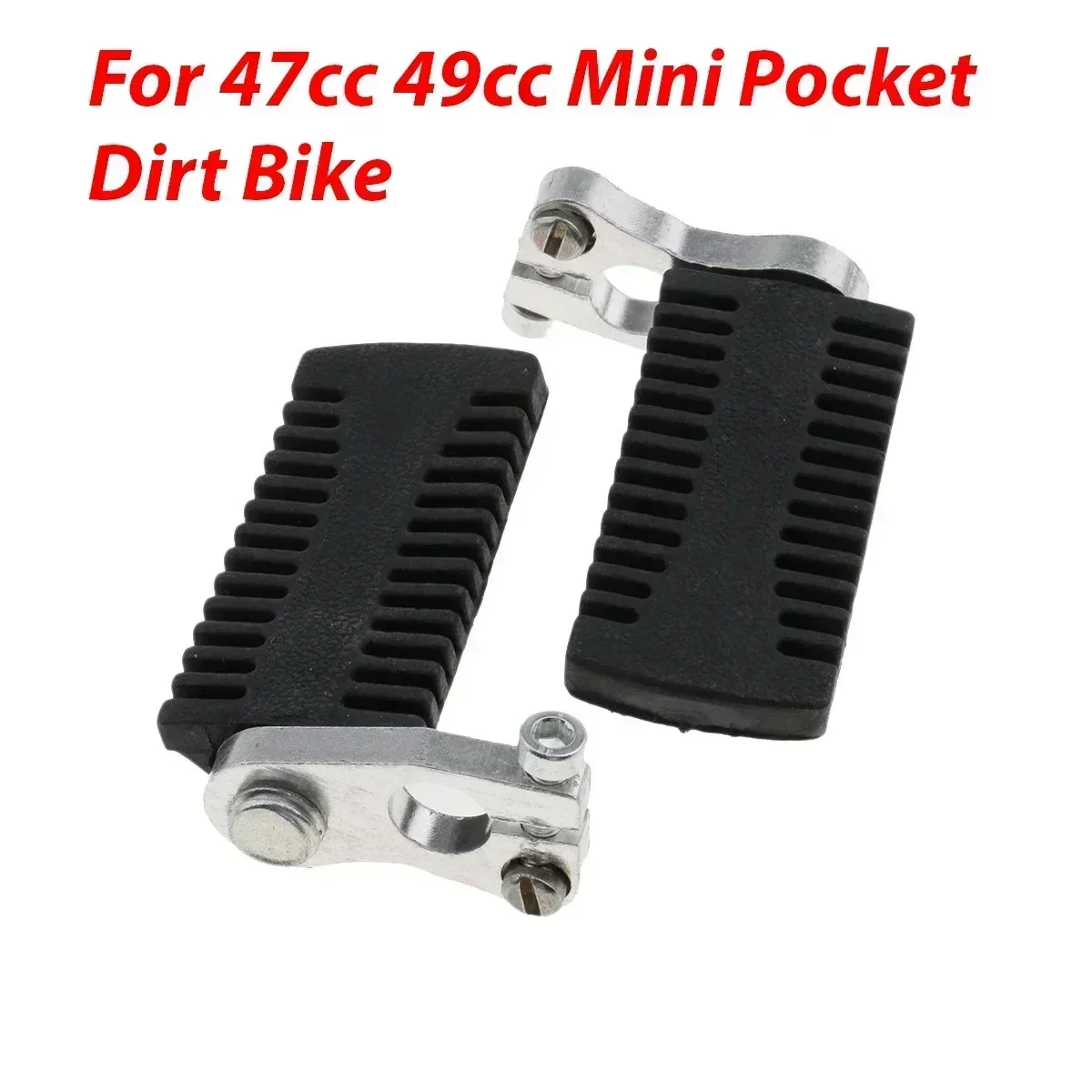 Motorcycle Rear Foot Rest Pedals Foot Pegs Motorbike Footrests Footpegs For 47cc - £12.72 GBP