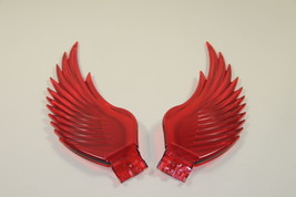 Red Wings For Flying Goddess Angel Novelty Custom Hood Ornament New - £23.10 GBP