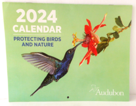 NATIONAL AUDUBON SOCIETY Protecting Birds 2024 Wall Calendar 10.5&quot; X 17&quot; - £5.43 GBP