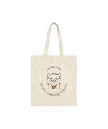 I work hard so my cat has a better life gift Cotton Canvas Tote Bag - £17.58 GBP