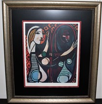 Pablo Picasso Girl Before a Mirror Limited Edition Framed 34” x 39” Print Signed - £600.97 GBP