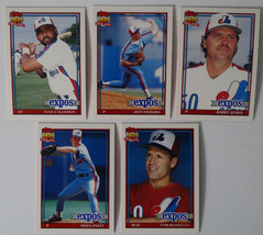 1991 Topps Traded Montreal Expos Team Set of 5 Baseball Cards - £2.59 GBP
