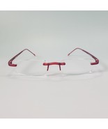 Cinzia Designs europa Flooid Red 50-17 135 rimless eyeglasses readers +2.25 - $38.61