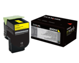 LEXMARK 800H4 Printer Yellow Toner Cartridge High Capacity High Yield 80... - $19.50