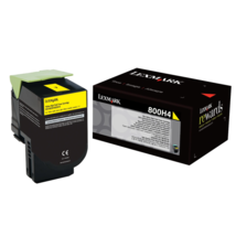 LEXMARK 800H4 Printer Yellow Toner Cartridge High Capacity High Yield 80... - $19.50