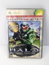 Halo: Combat Evolved Platinum Hits (Microsoft Xbox 2001) CIB W/Manual SHIPS ASAP - £12.93 GBP