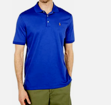 Polo Ralph Lauren Classic Fit Soft Cotton Polo Shirt, Bright Navy ,Medium - £54.13 GBP