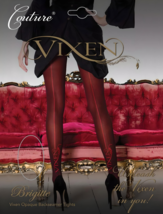 Couture Vixen brigitte opaque back seamed tights Large - $133.61 MXN