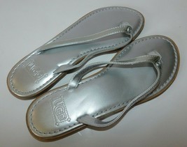 UGG Silver Leather Sandals Size 5 Brand New - £36.16 GBP