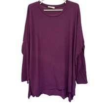 Zenana Shirt Top Purple Long Sleeve Plus Size 2X - $18.29