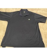 Adidas Golf Men’s Polo Shirt Short Sleeve Logo Navy Blue Striped Sz 2XL - £13.22 GBP
