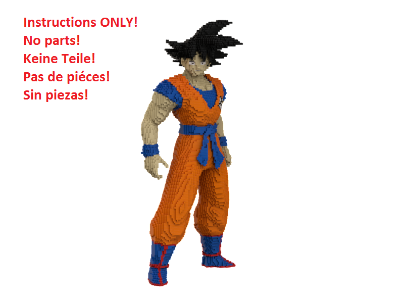 Lego Goku Statue Building Instruction - and 50 similar items