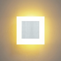 Modern 10W Led Wall Sconces Indoor Led Wall Light Square Acrylic Led Wall Lamp M - £34.70 GBP