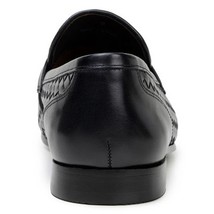 Belvedere Slip-on Penny Loafers Shoes Italian Calfskins Luca Black image 2