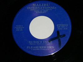 Pleasure&#39;s Own Rubik&#39;s Dude 45 Rpm Record Vintage Malibu International Label - £398.75 GBP