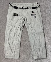 93 Brand Pants Adult A00 Gray Jiu Jitsu Cotton Martial Arts Gold Label MMA - $49.49