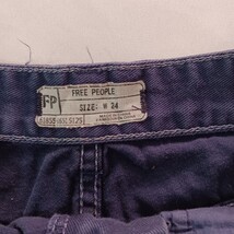 Free People FP Women's Blue Cotton Shorts Size W24 (28×4) image 3