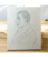 K.Stanger Antique Original Pencil Paints Drawing Portrait 23*29 cm - €47,54 EUR