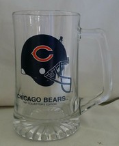 Chicago Bears NFL Jumbo Glass Beer Stein Mug 1991 Slim Jim Collectors Ed. - £26.09 GBP