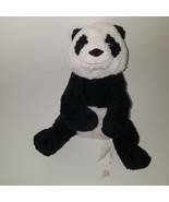 Black White Panda Bear Plush IKEA Kramig Plush 12&quot; Soft Lovey Stuffed An... - £7.71 GBP