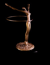 Mid Century modern nude sculpture - art deco bronze Statue - hula art figure - e - £147.85 GBP