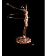 Mid Century modern nude sculpture - art deco bronze Statue - hula art fi... - £147.34 GBP