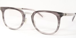 Bywp BY14033GSW-BS Argent / Gris Transparent Unique Rare Lunettes 51-22-... - $214.83