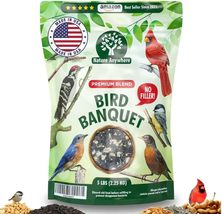 Bird Banquet Premium Birdseed for Outside Feeders - No Fillers For Happy - $21.99