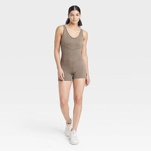 Women&#39;s Seamless Short Active Bodysuit - JoyLab Taupe L - £21.10 GBP