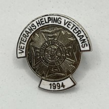 VFW Veterans Helping Veterans Of Foreign Wars Patriotic Enamel Lapel Hat... - $5.95