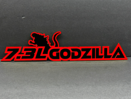 For Godzilla Badges Emblem RAGING 7.3 Red/Black, 2 BADGES, Angry Fender ... - $1,435.73 MXN