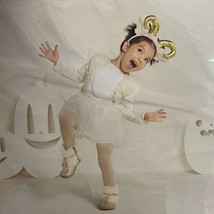 Toddler Goat Halloween Costume 2T-3T Cream Tutu Dress &amp; Headband - £15.82 GBP