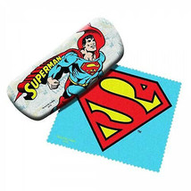 Superman Symbol and Character Glasses Case with Cleaning Cloth Multi-Color - £15.73 GBP
